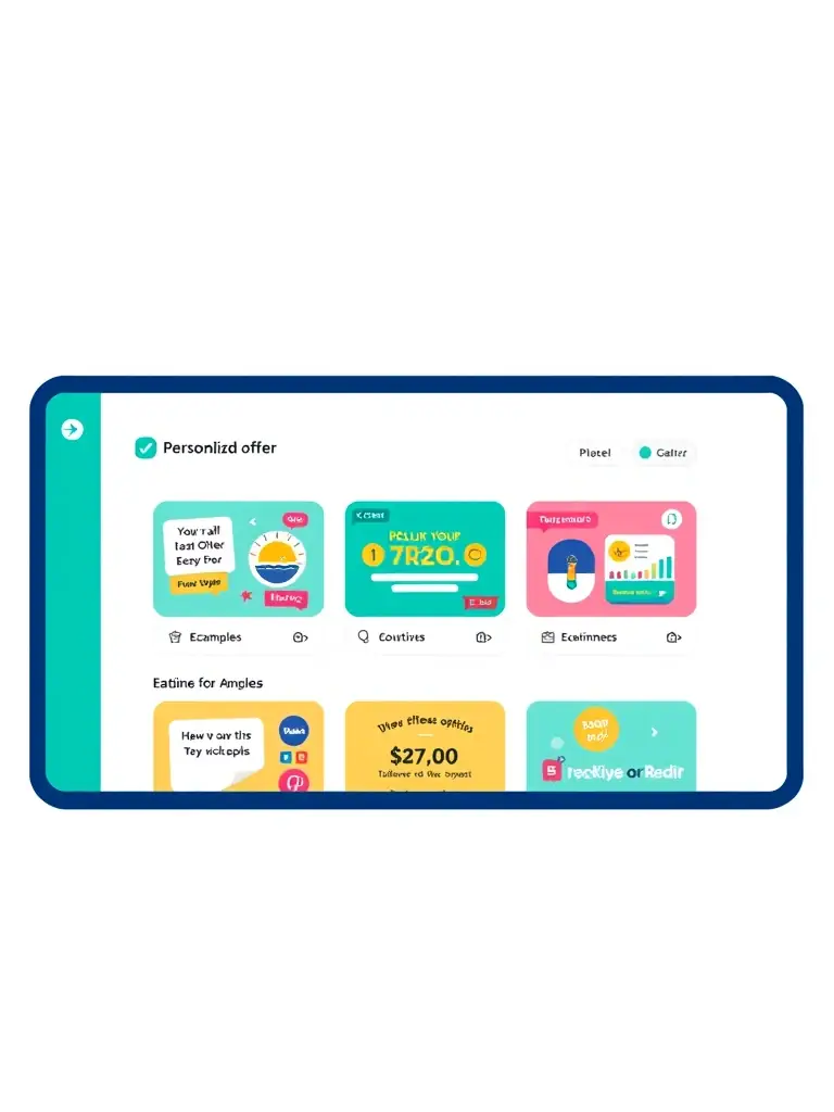 A visually appealing graphic showcasing various offer types, such as bundles, guarantees, and risk reversals, designed to attract and convert customers.